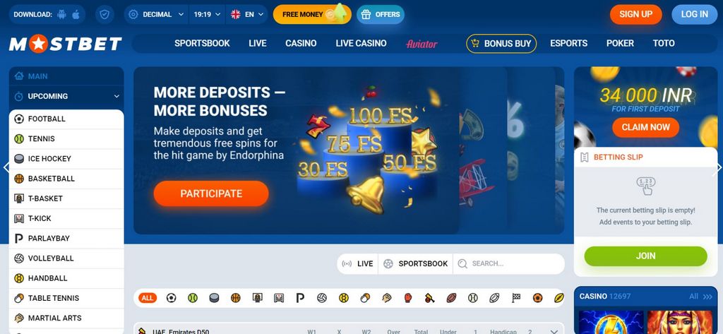 Mostbet Gambling Enterprise i Zakłady Sportowe